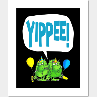 Yippee (black) Posters and Art